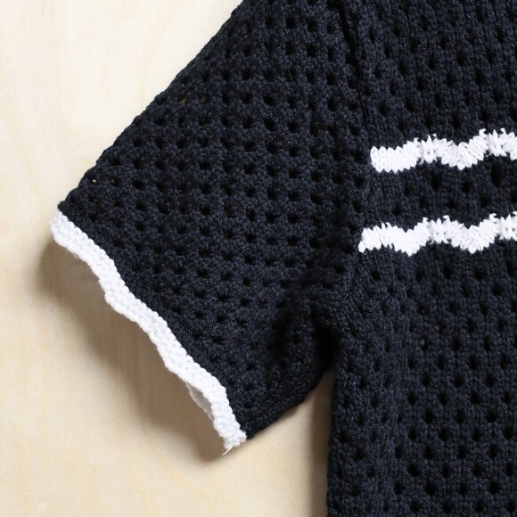 Abercrombie & Fitch Short Sleeve Button Front Crochet Style Cardigan NWOT Sz XS - Picture 6 of 9